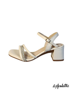 Sandalia para Dama Moleca 5496113 Blanco Plata