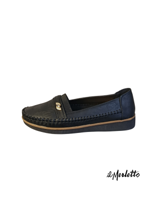Mocasín para Dama Rosa Siena MARWA250 Negro
