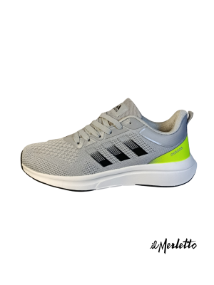 Calzado Deportivo Caballero Adidas 2302C Gris Negro