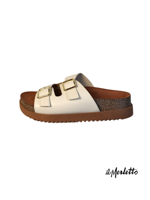 Sandalia Casual para Dama Moleca 5500105 Blanco Off